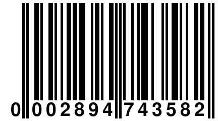 0 002894 743582