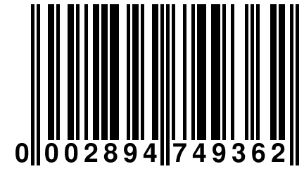 0 002894 749362