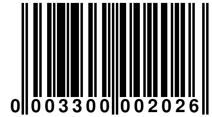 0 003300 002026