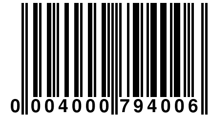 0 004000 794006