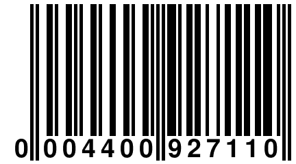 0 004400 927110