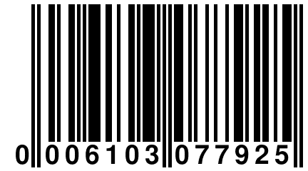 0 006103 077925