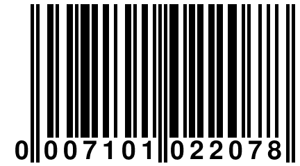 0 007101 022078