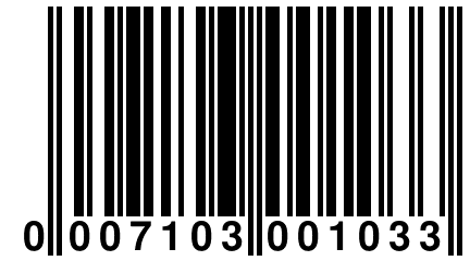 0 007103 001033