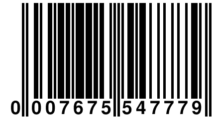 0 007675 547779