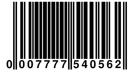 0 007777 540562