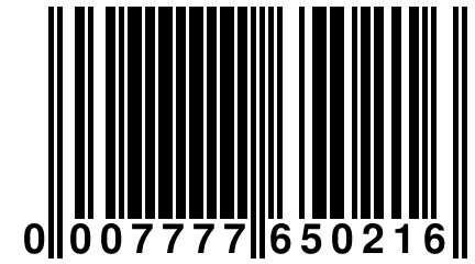 0 007777 650216