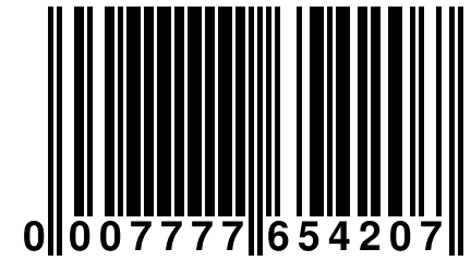 0 007777 654207