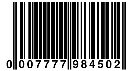 0 007777 984502