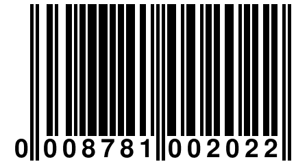 0 008781 002022