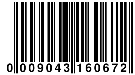 0 009043 160672