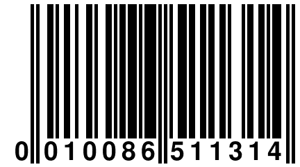 0 010086 511314