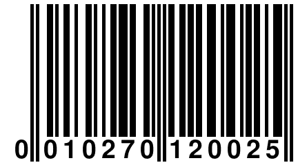 0 010270 120025