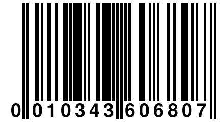 0 010343 606807