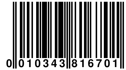 0 010343 816701