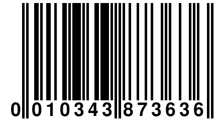 0 010343 873636