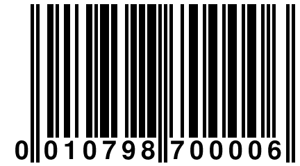 0 010798 700006