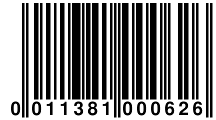 0 011381 000626