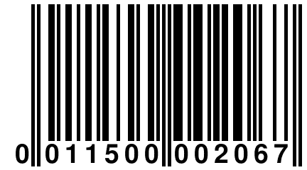 0 011500 002067