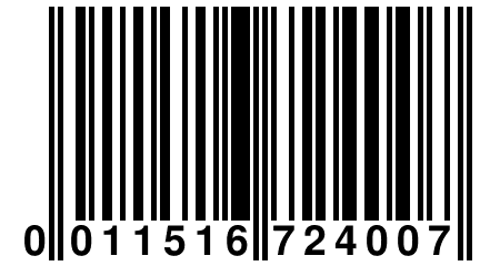 0 011516 724007