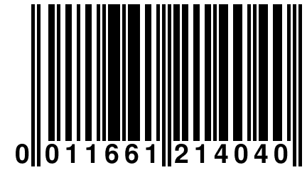 0 011661 214040