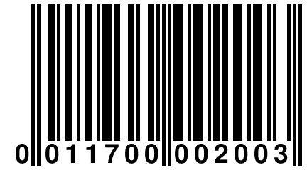 0 011700 002003