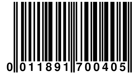 0 011891 700405