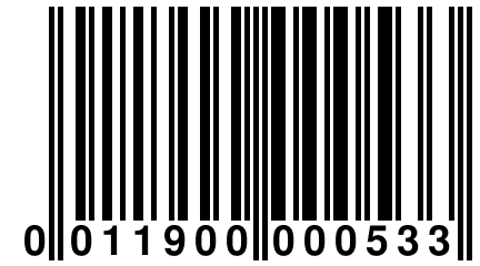 0 011900 000533