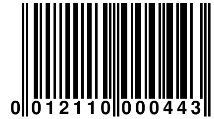 0 012110 000443