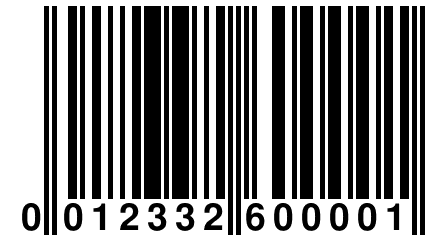 0 012332 600001