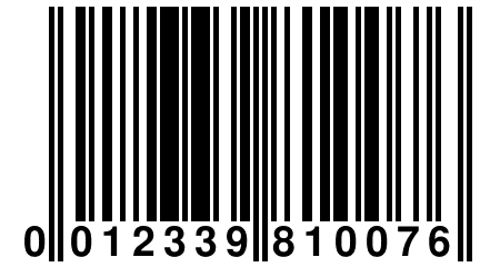 0 012339 810076