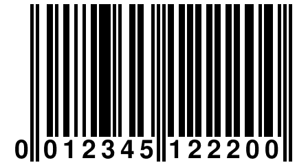 0 012345 122200