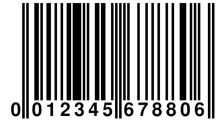 0 012345 678806