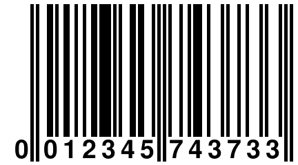 0 012345 743733