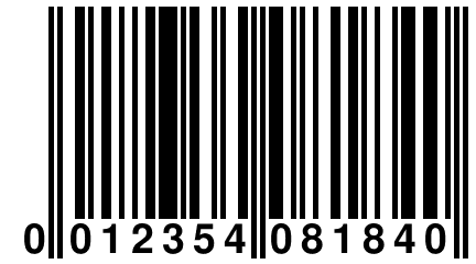 0 012354 081840