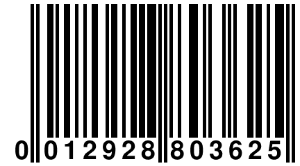 0 012928 803625