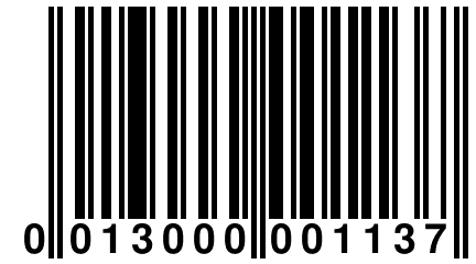 0 013000 001137