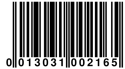 0 013031 002165