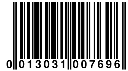 0 013031 007696