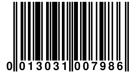 0 013031 007986