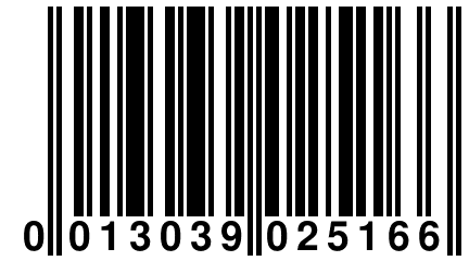 0 013039 025166