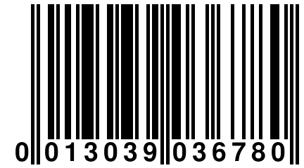 0 013039 036780