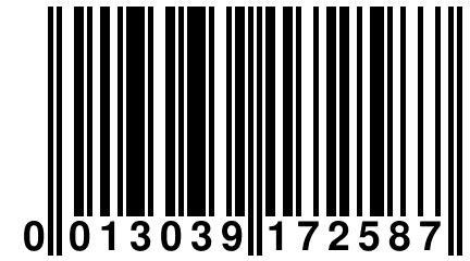 0 013039 172587