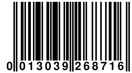 0 013039 268716