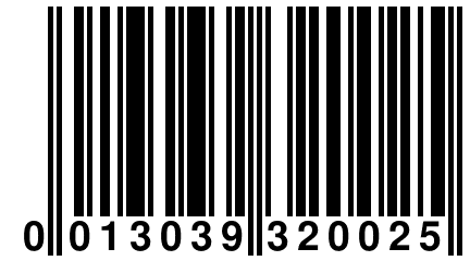 0 013039 320025