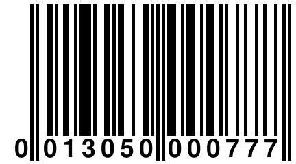 0 013050 000777