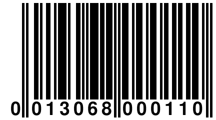 0 013068 000110