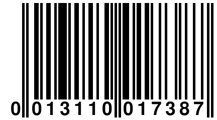 0 013110 017387