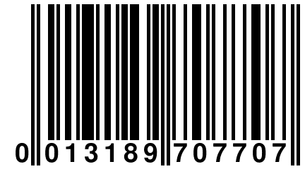 0 013189 707707