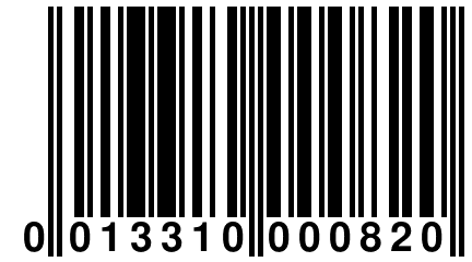 0 013310 000820